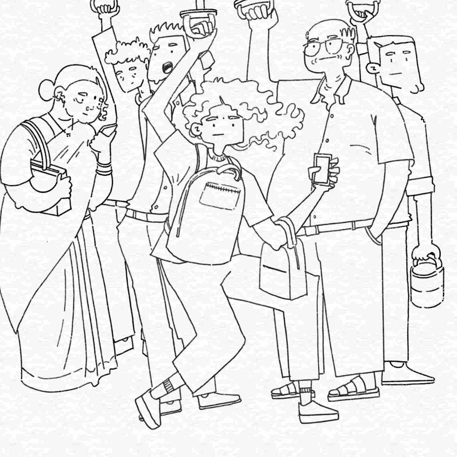 Mumbai local morning by Ishani Kuwar